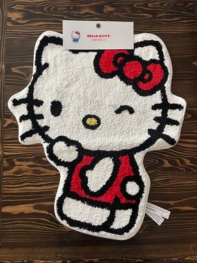 Hello Kitty White, Red, Black Bath Mat